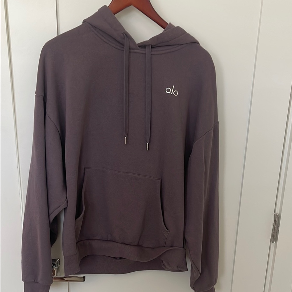 ALO Yoga Women's Purple Hoodie Sweater